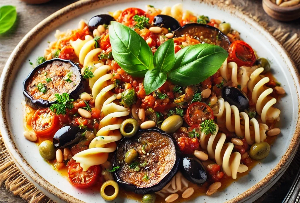 Authentic Sicilian Caponata Pasta