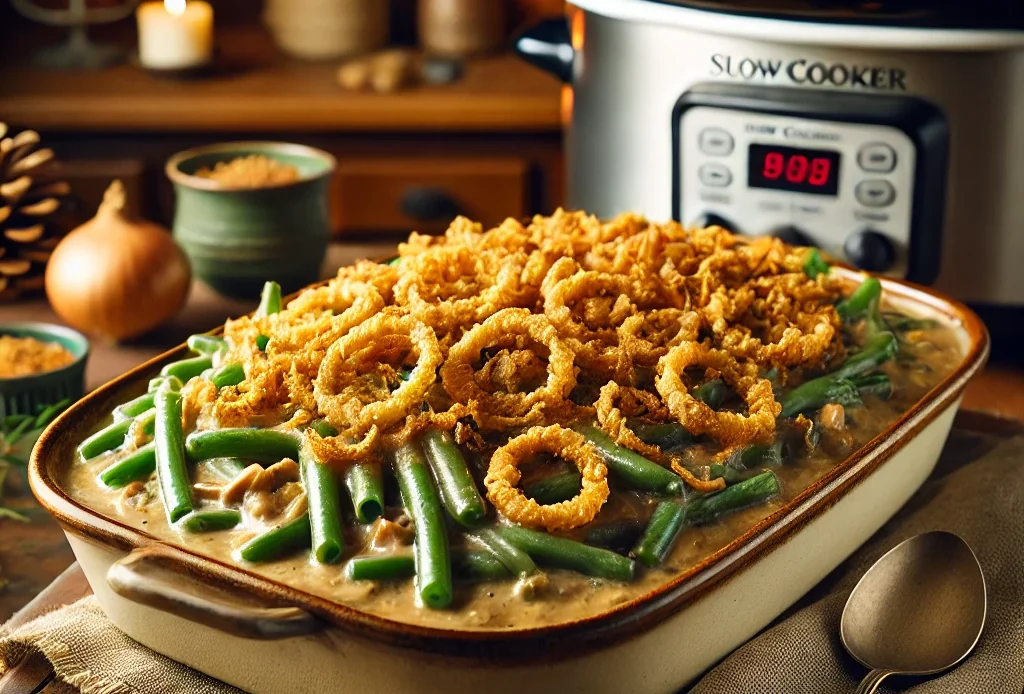 Slow Cooker Green Bean Casserole