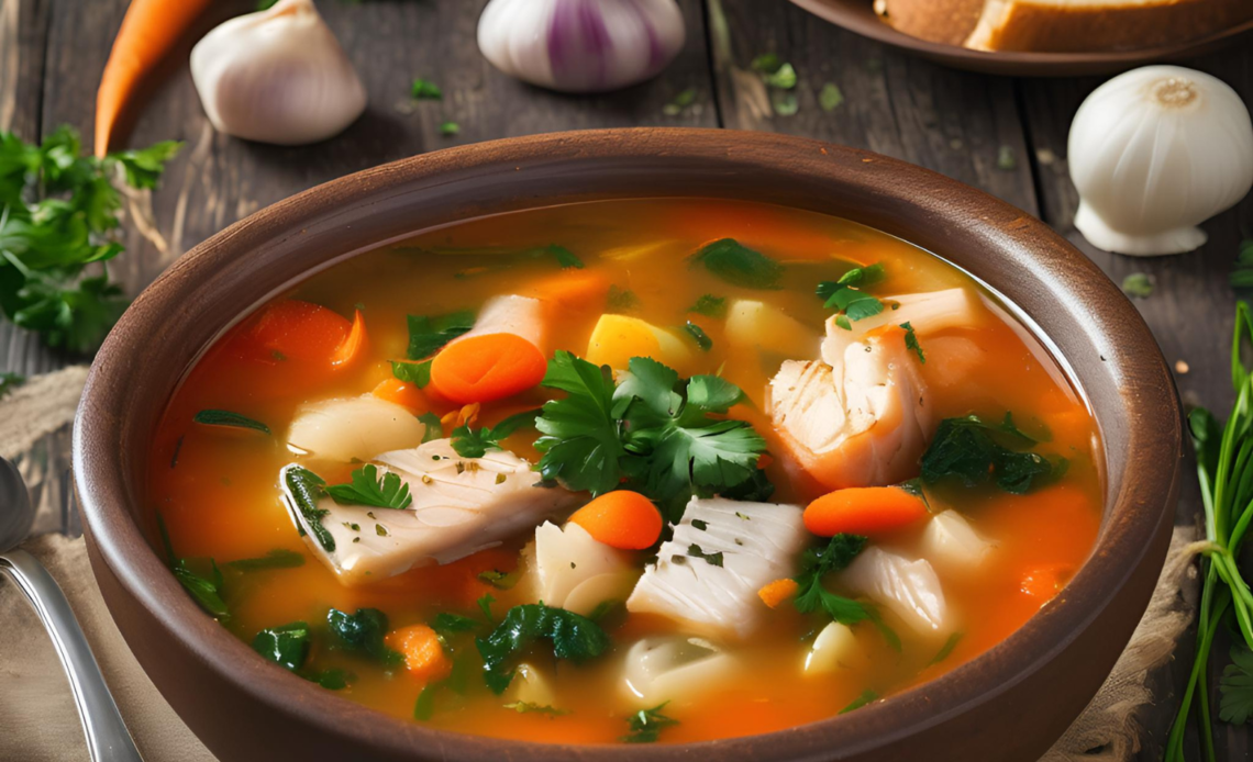 Vegetable and Fish Soup,