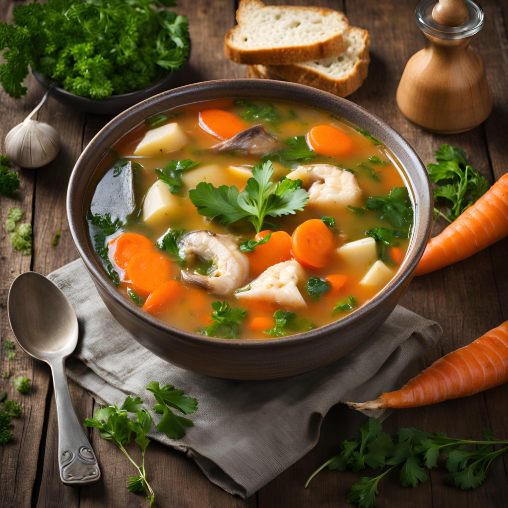 Vegetable and Fish Soup,